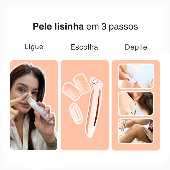 1 Depilador Elétrico Anti Foliculite
